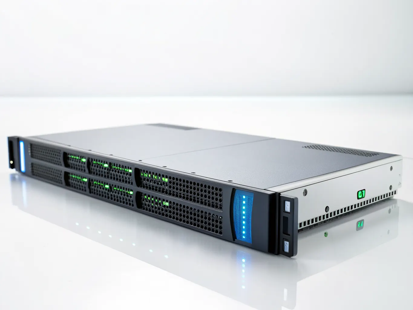 Illustration of an unbranded rack server